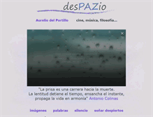 Tablet Screenshot of despazio.net